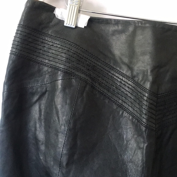 Karen Millen real leather crop pant ankle zip lamb leather size 12 - Picture 14 of 17